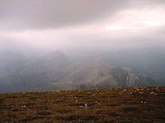 sommet de Couard, 1988m, limite pluie
